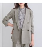 【インディヴィ/INDIVI】の【洗える/セットアップ可能】凹凸ストレッチ素材ダブルジャケット ライトグレー|ID: prp329100004723340 ipo3291000000034510651