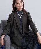 【インディヴィ/INDIVI】の【洗える/セットアップ可能】凹凸ストレッチ素材ダブルジャケット スミクロ|ID: prp329100004723340 ipo3291000000034510652