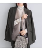 【インディヴィ/INDIVI】の【洗える/セットアップ可能】凹凸ストレッチ素材ダブルジャケット スミクロ|ID: prp329100004723340 ipo3291000000034510654