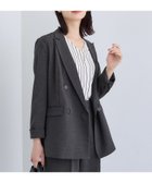 【インディヴィ/INDIVI】の【洗える/セットアップ可能】凹凸ストレッチ素材ダブルジャケット スミクロ|ID: prp329100004723340 ipo3291000000034510655