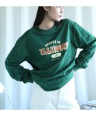 【アイモハ/aimoha】のaimoha -select-/カレッジロゴ長袖Tシャツ 人気、トレンドファッション・服の通販 founy(ファニー) ファッション Fashion レディースファッション Fashion for Women トップス・カットソー Cut & Sew Tops シャツ・ブラウス・オフィスカジュアル Elegant Blouses & Button-Ups ロングTシャツ・Tシャツ Longline T-Shirts & Tees おすすめ Recommended / Our Picks ショルダー Shoulder, Shoulder Strap シンプル Simple, Minimal スラックス Slacks, Dress Pants デニム Denim, Jeans Material ドロップ Drop Shoulder, Dropped Style ロング Long, Long-Length ワーク Workwear, Utility Style 人気 Popular, Best Seller 定番 Standard, Basic Item 春 Spring A/W・秋冬 Autumn/Winter 長袖 Long Sleeve, Full Sleeve thumbnail グリーン|ID: prp329100004723344 ipo3291000000034498511