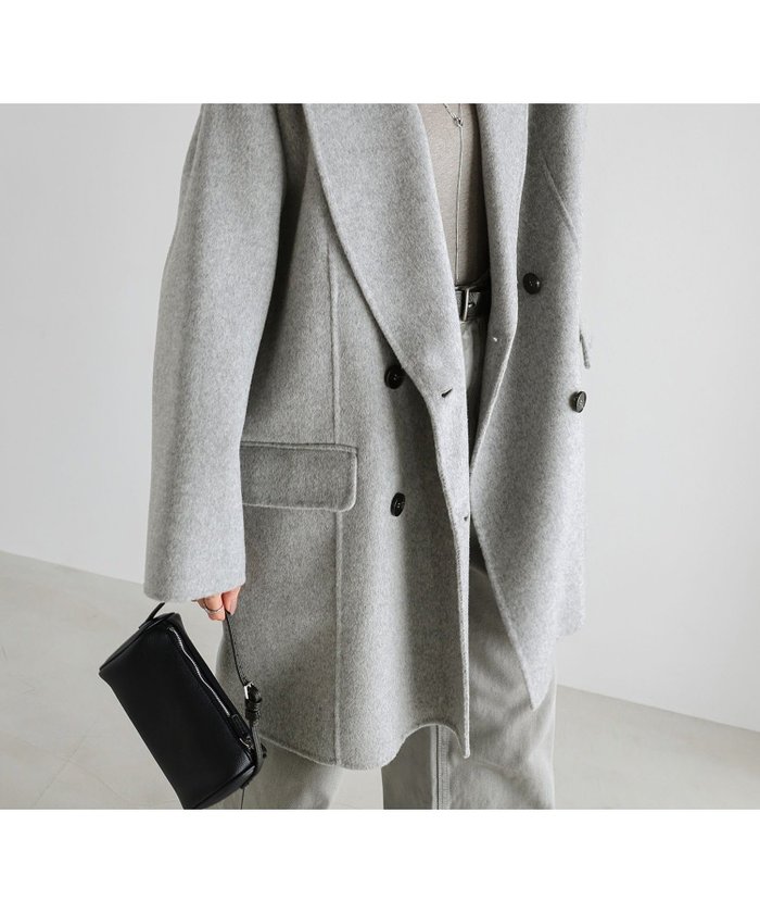 【アンドミー/andme】のリバー ダブルコート evernavy エバーネイビー インテリア・キッズ・メンズ・レディースファッション・服の通販 founy(ファニー) https://founy.com/ ファッション Fashion レディースファッション Fashion for Women アウター Coat / Outerwear Collection コート・ロングコート・ピーコート Long Coats, Peacoats & More ショール Shawl, Wrap ダブル Double, Double-Breasted フェイス Face, Facial Design ベーシック Basic, Essential ポケット Pocket, Pocket Detail ミドル Middle Length, Mid Height エレガント 上品 Elegant 防寒 Cold Protection, Winter-Ready |ID: prp329100004723347 ipo3291000000034506126