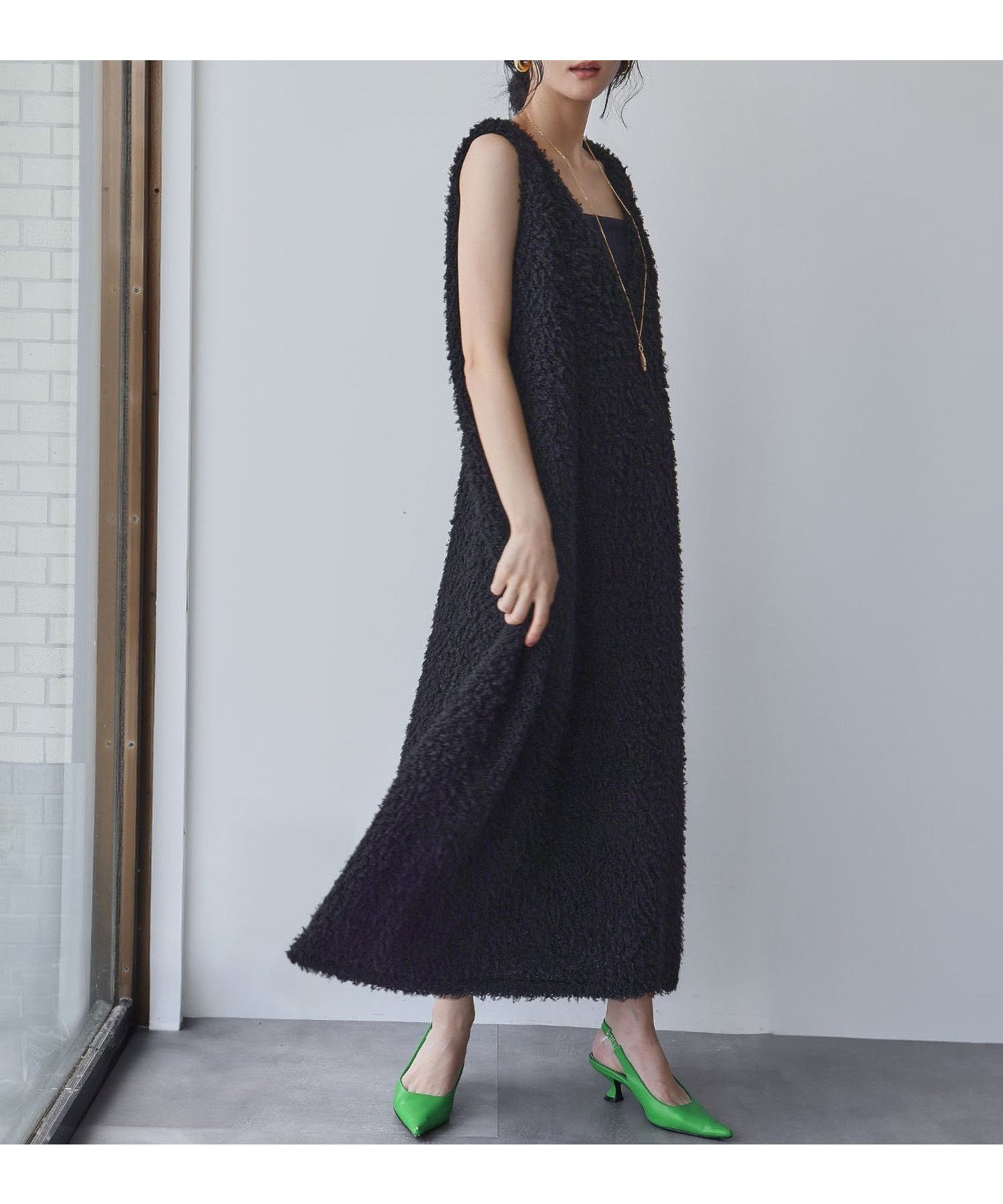 【ガール/GIRL】のシープボアVネックジャンパースカート ワンピース 人気、トレンドファッション・服の通販 founy(ファニー) 　ファッション　Fashion　レディースファッション　Fashion for Women　スカート　Skirts　インナー　Innerwear　シンプル　Simple, Minimal　トレンド　Trend, Trending Now　ノースリーブ　Sleeveless, No-Sleeve　ロング　Long, Long-Length　再入荷　Restock / Back in Stock　エレガント 上品　Elegant　 other-1|ID: prp329100004723351 ipo3291000000034632758