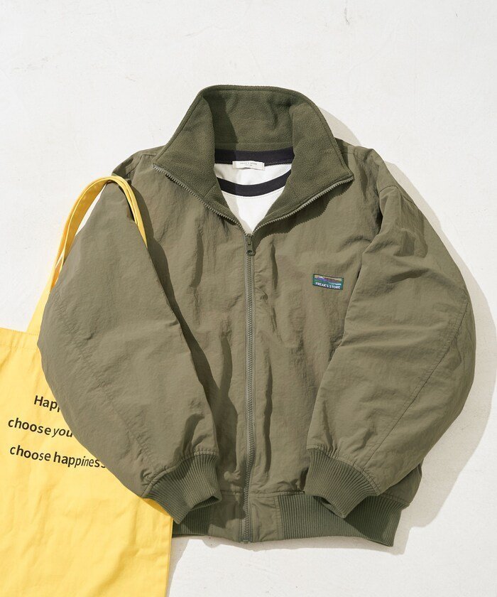 【フリークスストア/FREAK'S STORE】のFREAK S STORE OUTDOORS リバーシブル スタンドカラー ブルゾン【限定展開】 25AW インテリア・キッズ・メンズ・レディースファッション・服の通販 founy(ファニー) 　ファッション　Fashion　レディースファッション　Fashion for Women　アウター　Coat / Outerwear Collection　ブルゾンジャケット・スポーティアウター　Blouson Jackets　2025年　2025　2025-2026秋冬・A/W　Autumn/Winter 2025–26 AW25–26　冬　Winter / This Winter　スタンド　Stand Collar, Upright Stand　バランス　Balance, Style Balance　ビッグ　Big, Oversized　ブルゾン　Blouson, Bomber Jacket　リバーシブル　Reversible, Two-Sided　人気　Popular, Best Seller　楽ちん　Easy Fit, Comfortable　A/W・秋冬　Autumn/Winter　オリーブ|ID: prp329100004723360 ipo3291000000036036507