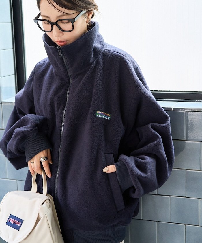 【フリークスストア/FREAK'S STORE】のFREAK S STORE OUTDOORS リバーシブル スタンドカラー ブルゾン【限定展開】 25AW インテリア・キッズ・メンズ・レディースファッション・服の通販 founy(ファニー) 　ファッション　Fashion　レディースファッション　Fashion for Women　アウター　Coat / Outerwear Collection　ブルゾンジャケット・スポーティアウター　Blouson Jackets　2025年　2025　2025-2026秋冬・A/W　Autumn/Winter 2025–26 AW25–26　冬　Winter / This Winter　スタンド　Stand Collar, Upright Stand　バランス　Balance, Style Balance　ビッグ　Big, Oversized　ブルゾン　Blouson, Bomber Jacket　リバーシブル　Reversible, Two-Sided　人気　Popular, Best Seller　楽ちん　Easy Fit, Comfortable　A/W・秋冬　Autumn/Winter　ネイビー|ID: prp329100004723360 ipo3291000000036036509