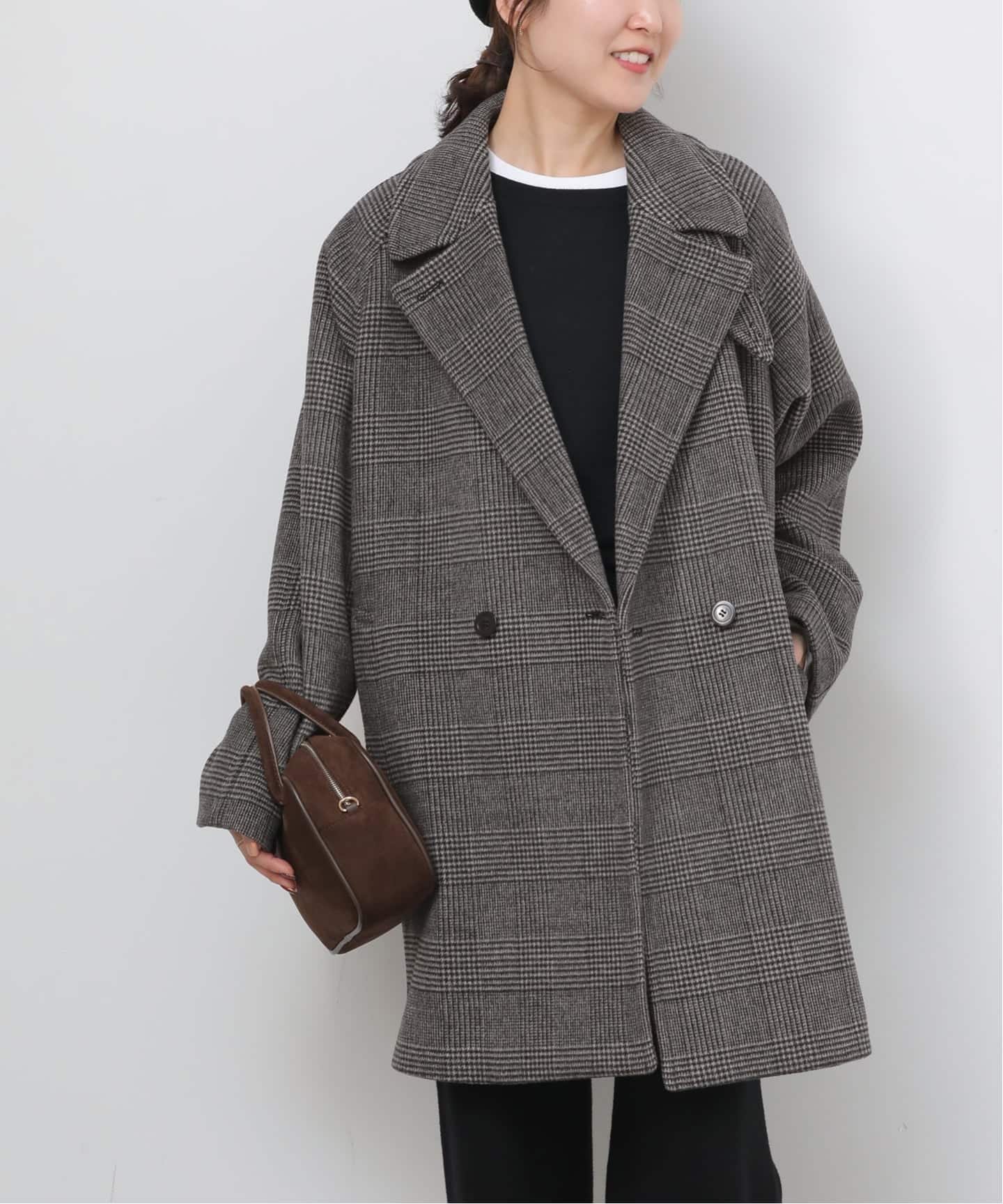 【ジャーナルスタンダード レリューム/JOURNAL STANDARD relume】のスーパーファインビーバーハーフコート インテリア・キッズ・メンズ・レディースファッション・服の通販 founy(ファニー) 　ファッション　Fashion　レディースファッション　Fashion for Women　アウター　Coat / Outerwear Collection　コート・ロングコート・ピーコート　Long Coats, Peacoats & More　2025年　2025　2025-2026秋冬・A/W　Autumn/Winter 2025–26 AW25–26　エレガント 上品　Elegant　スリーブ　Sleeve, Long Sleeve / Short Sleeve　ハーフ　Half, Half-Length　フロント　Front, Front Design　ワイド　Wide, Wide Fit　別注　Limited Edition, Custom Order　ブラック A|ID: prp329100004723386 ipo3291000000034726208