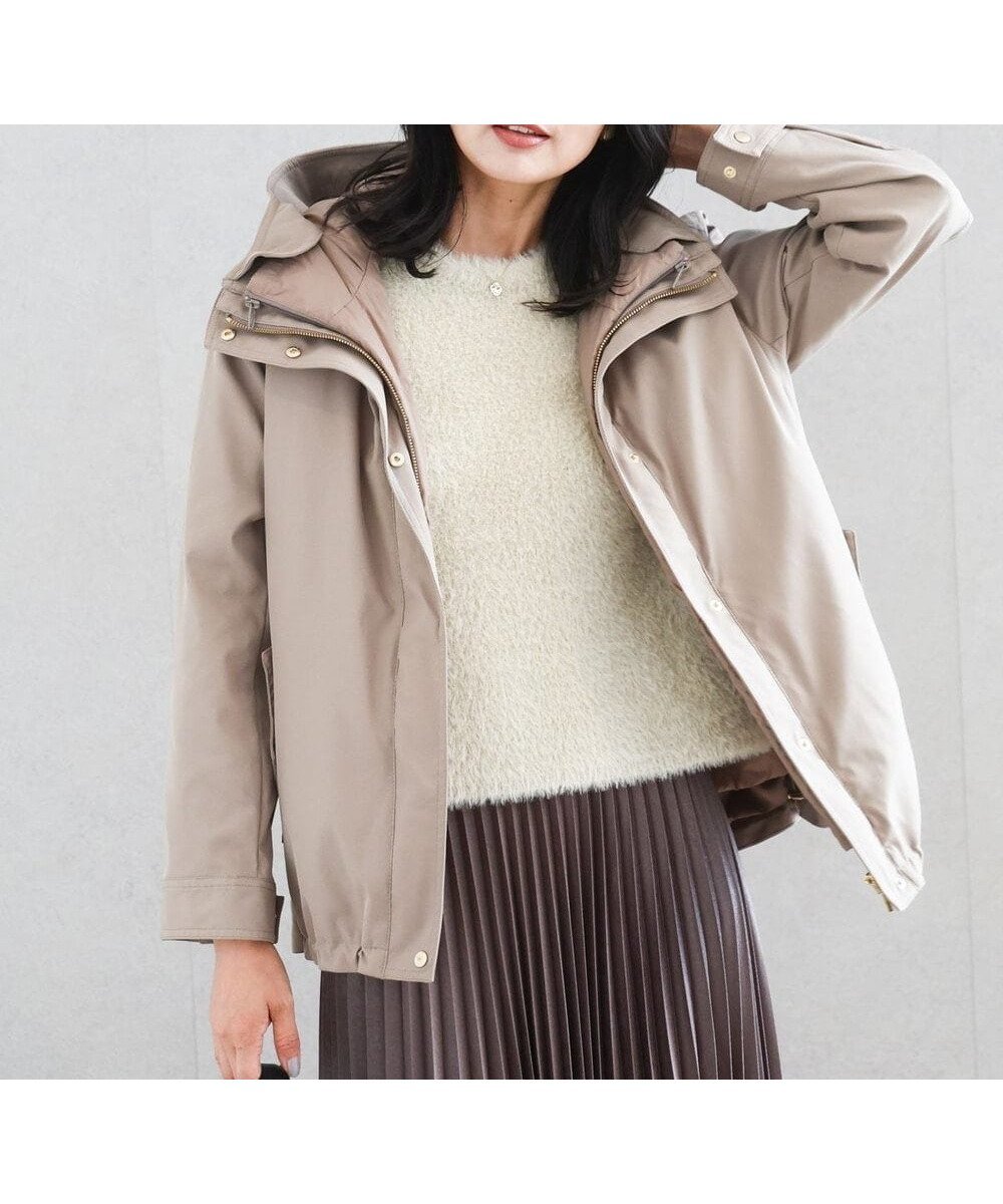 【エムケイ ミッシェルクラン/MK MICHEL KLEIN】のダウンライナー付きマルチwayブルゾン/撥水加工 インテリア・キッズ・メンズ・レディースファッション・服の通販 founy(ファニー) 　ファッション　Fashion　レディースファッション　Fashion for Women　アウター　Coat / Outerwear Collection　ブルゾンジャケット・スポーティアウター　Blouson Jackets　春　Spring　秋　Autumn　シンプル　Simple, Minimal　ダウン　Down, Puffer　ブルゾン　Blouson, Bomber Jacket　ベスト　Vest, Waistcoat　ベーシック　Basic, Essential　ライナー　Liner, Inner Layer　ロング　Long, Long-Length　冬　Winter / This Winter　A/W・秋冬　Autumn/Winter　夏　Summer　モカ|ID: prp329100004723393 ipo3291000000034500500