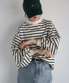 【リラクロ/relaclo】のmitis/モックネックボリュームスリーブロンTee 人気、トレンドファッション・服の通販 founy(ファニー) ファッション Fashion レディースファッション Fashion for Women トップス・カットソー Cut & Sew Tops ロングTシャツ・Tシャツ Longline T-Shirts & Tees ボリューム袖・フリルスリーブブラウス Voluminous & Ruffle Sleeves / Puffy Sleeve Tops スリーブ Sleeve, Long Sleeve / Short Sleeve ハイネック High Neck, Mock Neck ミックス Mix, Mixed Style モックネック Mock Neck, Short Turtleneck リアル Real, Realistic thumbnail アイボリー×ブラック|ID: prp329100004723470 ipo3291000000034571383