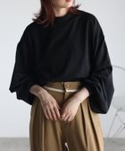 【リラクロ/relaclo】のmitis/モックネックボリュームスリーブロンTee 人気、トレンドファッション・服の通販 founy(ファニー) ファッション Fashion レディースファッション Fashion for Women トップス・カットソー Cut & Sew Tops ロングTシャツ・Tシャツ Longline T-Shirts & Tees ボリューム袖・フリルスリーブブラウス Voluminous & Ruffle Sleeves / Puffy Sleeve Tops スリーブ Sleeve, Long Sleeve / Short Sleeve ハイネック High Neck, Mock Neck ミックス Mix, Mixed Style モックネック Mock Neck, Short Turtleneck リアル Real, Realistic thumbnail ブラック|ID: prp329100004723470 ipo3291000000034571384