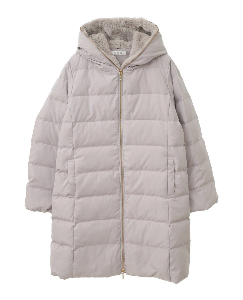 【ソフィット/Soffitto】のフードファーロング丈ダウンコート(取り扱い店舗限定) インテリア・キッズ・メンズ・レディースファッション・服の通販 founy(ファニー) 　ファッション　Fashion　レディースファッション　Fashion for Women　アウター　Coat / Outerwear Collection　コート・ロングコート・ピーコート　Long Coats, Peacoats & More　ダウンジャケット・軽量ダウン　Warm & Lightweight Down Jackets　ダウン　Down, Puffer　パーカー　Hoodie, Parka　フェザー　Feather, Feather Detail　グレー|ID: prp329100004723482 ipo3291000000034508982