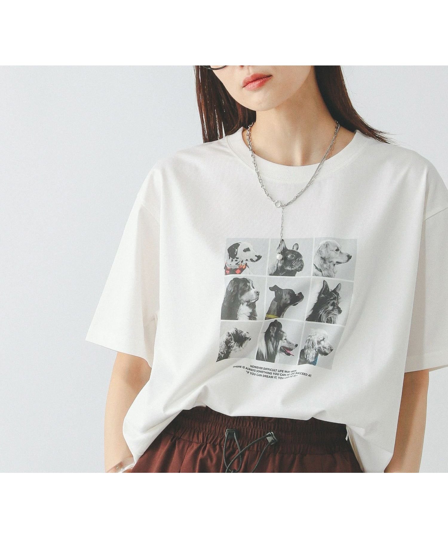 【グローバルワーク/GLOBAL WORK】のヘビロッTEEアソートプリント/577891 インテリア・キッズ・メンズ・レディースファッション・服の通販 founy(ファニー) ファッション Fashion レディースファッション Fashion for Women タイトスカート Pencil Skirt, Tight Skirt デニム Denim, Jeans Material トレンド Trend, Trending Now プリント Print, Printed Pattern モノトーン Monotone, Black and White 吸水 Absorbent, Quick-Dry 夏 Summer 猫 Cat, Kitty オフ*DOGフォト02|ID: prp329100004723500 ipo3291000000034469301