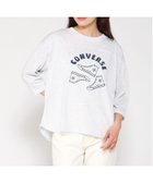 【ジーンズメイト/JEANS MATE】のCONVERSE/シューズ柄 クロップド袖 Tシャツ ライトグレー|ID: prp329100004723522 ipo3291000000034137587