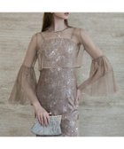 【レジャ/Leja】のLeja-シアーチュールベルスリーブペイントIラインワンピースドレス 人気、トレンドファッション・服の通販 founy(ファニー) ファッション Fashion レディースファッション Fashion for Women ワンピース Dresses フォーマル・パーティードレス・結婚式用ドレス Elegant & Casual Dresses エレガント 上品 Elegant シアー Sheer, See-Through デコルテ Décolleté, Neckline フォーマル Formal, Dressy thumbnail GRAY|ID: prp329100004723525 ipo3291000000034466766