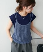 【ディスコート/Discoat】の【新色追加/WEB限定】ドッキングフレンチTシャツ 人気、トレンドファッション・服の通販 founy(ファニー) ファッション Fashion レディースファッション Fashion for Women トップス・カットソー Cut & Sew Tops シャツ・ブラウス・オフィスカジュアル Elegant Blouses & Button-Ups ロングTシャツ・Tシャツ Longline T-Shirts & Tees キャミ Camisole, Cami Top スカラップ Scallop, Scalloped Edge スリーブ Sleeve, Long Sleeve / Short Sleeve トレンド Trend, Trending Now ドッキング Docking, Mixed Material フェミニン Feminine, Girly フレンチ French, French Style 透かし Cut-Out, Lacework thumbnail ネイビー|ID: prp329100004723573 ipo3291000000034137824