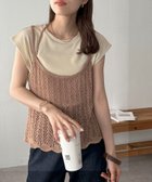 【ディスコート/Discoat】の【新色追加/WEB限定】ドッキングフレンチTシャツ 人気、トレンドファッション・服の通販 founy(ファニー) ファッション Fashion レディースファッション Fashion for Women トップス・カットソー Cut & Sew Tops シャツ・ブラウス・オフィスカジュアル Elegant Blouses & Button-Ups ロングTシャツ・Tシャツ Longline T-Shirts & Tees キャミ Camisole, Cami Top スカラップ Scallop, Scalloped Edge スリーブ Sleeve, Long Sleeve / Short Sleeve トレンド Trend, Trending Now ドッキング Docking, Mixed Material フェミニン Feminine, Girly フレンチ French, French Style 透かし Cut-Out, Lacework thumbnail ブラウン|ID: prp329100004723573 ipo3291000000034137825