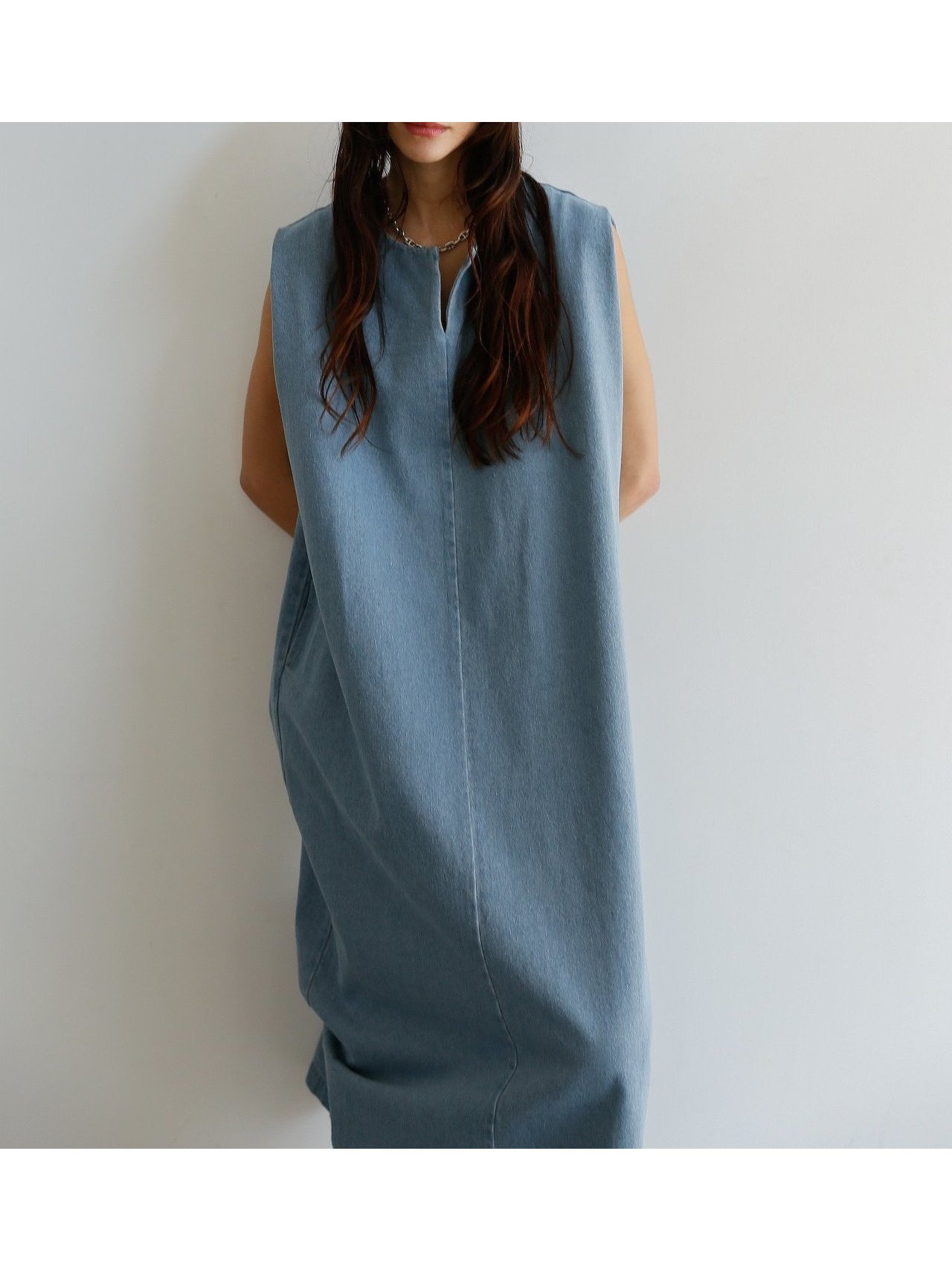 【カトリン トウキョウ/Katrin TOKYO】のbox denim onepiece インテリア・キッズ・メンズ・レディースファッション・服の通販 founy(ファニー) 　ファッション　Fashion　レディースファッション　Fashion for Women　クール　Cool, Chic　ストレッチ　Stretch, Stretchy Fabric　スラックス　Slacks, Dress Pants　デニム　Denim, Jeans Material　ベーシック　Basic, Essential　ボックス　Boxy, Box Shape　おすすめ　Recommended / Our Picks　夏　Summer　light blue|ID: prp329100004723623 ipo3291000000034138027