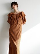 【カトリン トウキョウ/Katrin TOKYO】のbig frill onepiece 人気、トレンドファッション・服の通販 founy(ファニー) ファッション Fashion レディースファッション Fashion for Women インナー Innerwear オレンジ Orange ギンガム Gingham, Gingham Fabric サッカー Seersucker, Summer Fabric シアー Sheer, See-Through ショルダー Shoulder, Shoulder Strap タートルネック Turtleneck, High Neck チェック Check, Plaid, Tartan フリル Frill, Ruffle プリーツ Pleats, Pleated 夏 Summer thumbnail orange|ID: prp329100004723626 ipo3291000000034138039