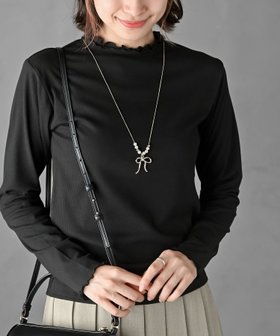 【アールピーエス/rps】の起毛リブWハイネックカットソー 人気、トレンドファッション・服の通販 founy(ファニー) ファッション Fashion レディースファッション Fashion for Women トップス・カットソー Cut & Sew Tops カットソー・ベーシックTシャツ Cut-and-Sewn Tops / Stretch Tees & Basics インナー Innerwear サロペット Overalls, Salopette シンプル Simple, Minimal ストレッチ Stretch, Stretchy Fabric フェミニン Feminine, Girly フリル Frill, Ruffle 再入荷 Restock / Back in Stock 防寒 Cold Protection, Winter-Ready |ID:prp329100004723627