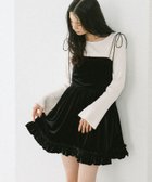 【ヘザー/Heather】のベロアフリルキャミミニワンピース 人気、トレンドファッション・服の通販 founy(ファニー) ファッション Fashion レディースファッション Fashion for Women ワンピース Dresses おすすめ Recommended / Our Picks クラシカル Classical, Vintage-Inspired バランス Balance, Style Balance フェミニン Feminine, Girly ベロア Velour, Soft Velvet ラップ Wrap, Wrap Design エレガント 上品 Elegant 秋 Autumn thumbnail ブラック|ID: prp329100004723629 ipo3291000000034138048