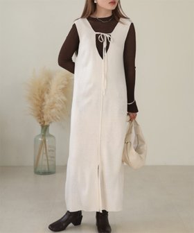 【バブ ブージュルード/Bab Bou Jeloud】の前後2WAYニットジャンパーワンピース 人気、トレンドファッション・服の通販 founy(ファニー) ファッション Fashion レディースファッション Fashion for Women ワンピース Dresses インナー Innerwear シンプル Simple, Minimal スマート Smart, Elegant スリーブ Sleeve, Long Sleeve / Short Sleeve タートルネック Turtleneck, High Neck チェック Check, Plaid, Tartan トレンド Trend, Trending Now フレア Flare, Flared フロント Front, Front Design ベーシック Basic, Essential ペチコート Petticoat, Underskirt リボン Ribbon, Bow ワンポイント One Point, Statement Accent 再入荷 Restock / Back in Stock おすすめ Recommended / Our Picks |ID:prp329100004723632
