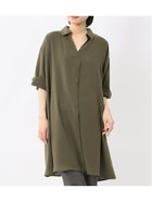 【タカキュー/TAKA-Q】の吸水速乾 7分袖 スキッパー シャツワンピース 人気、トレンドファッション・服の通販 founy(ファニー) ファッション Fashion レディースファッション Fashion for Women ワンピース Dresses シャツワンピース / 1枚で着映えコーデ Shirt Dresses 春 Spring 洗える Machine Washable 吸水 Absorbent, Quick-Dry スキッパー Skipper, Open Collar ストレッチ Stretch, Stretchy Fabric とろみ Fluid, Flowy Fabric フィット Fit, Slim Fit レギンス Leggings, Stretch Pants S/S・春夏 SS, Spring/Summer, Warm Season おすすめ Recommended / Our Picks 夏 Summer thumbnail 54カーキ|ID: prp329100004723637 ipo3291000000034138081