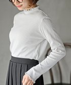 【アールピーエス/rps】の襟シャーリングメローカットソー 人気、トレンドファッション・服の通販 founy(ファニー) ファッション Fashion レディースファッション Fashion for Women トップス・カットソー Cut & Sew Tops カットソー・ベーシックTシャツ Cut-and-Sewn Tops / Stretch Tees & Basics インナー Innerwear シンプル Simple, Minimal フリル Frill, Ruffle プチプライス・低価格 Affordable / Budget Price 再入荷 Restock / Back in Stock thumbnail グレー|ID: prp329100004723638 ipo3291000000034774717