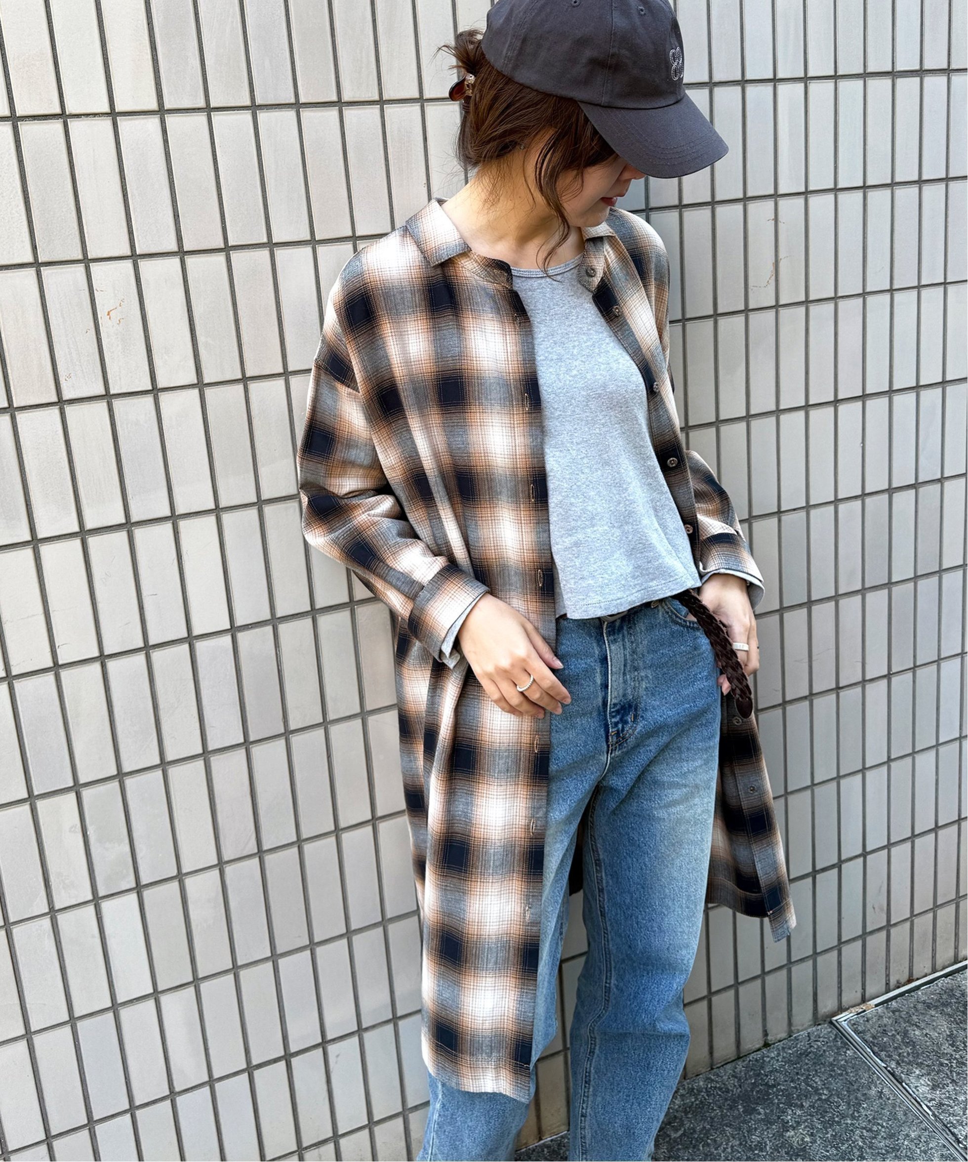 【エルビーシー/LBC】のコットンチェック3WAYワンピース インテリア・キッズ・メンズ・レディースファッション・服の通販 founy(ファニー) 　ファッション　Fashion　レディースファッション　Fashion for Women　ワンピース　Dresses　チェック　Check, Plaid, Tartan　秋　Autumn　ブラウン|ID: prp329100004723640 ipo3291000000034699073