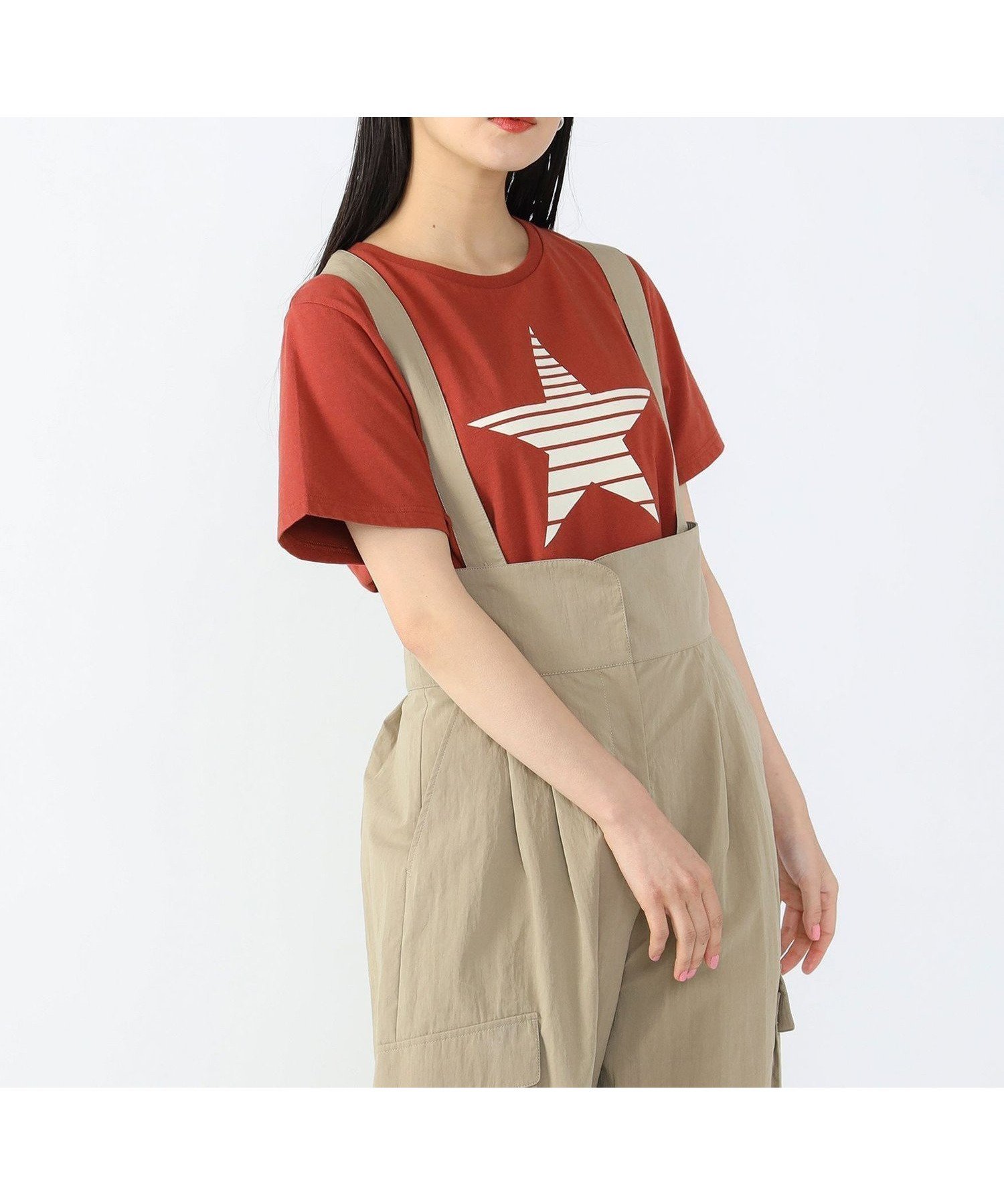 【ビームス ハート/BEAMS HEART】のフロッキー スター プリントTシャツ(M~L) 25SS 半袖 インテリア・キッズ・メンズ・レディースファッション・服の通販 founy(ファニー) 　ファッション　Fashion　レディースファッション　Fashion for Women　トップス・カットソー　Cut & Sew Tops　シャツ・ブラウス・オフィスカジュアル　Elegant Blouses & Button-Ups　ロングTシャツ・Tシャツ　Longline T-Shirts & Tees　2025年　2025　2025春夏・S/S　Spring/Summer 2025 SS25　バランス　Balance, Style Balance　プリント　Print, Printed Pattern　ベーシック　Basic, Essential　ボーダー　Border, Stripe　人気　Popular, Best Seller　半袖　Short Sleeve, Half Sleeve　BRICK|ID: prp329100004723642 ipo3291000000034138104
