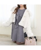 【マジェスティック レゴン/MAJESTIC LEGON】の◎ビジューリボンニットミニワンピース 人気、トレンドファッション・服の通販 founy(ファニー) ファッション Fashion レディースファッション Fashion for Women ワンピース Dresses おすすめ Recommended / Our Picks ダウン Down, Puffer ビジュー Bijou, Jewel-like Accent フィット Fit, Slim Fit フロント Front, Front Design ミュール Mule, Backless Shoes リボン Ribbon, Bow ロング Long, Long-Length 再入荷 Restock / Back in Stock thumbnail グレー|ID: prp329100004723665 ipo3291000000034552084