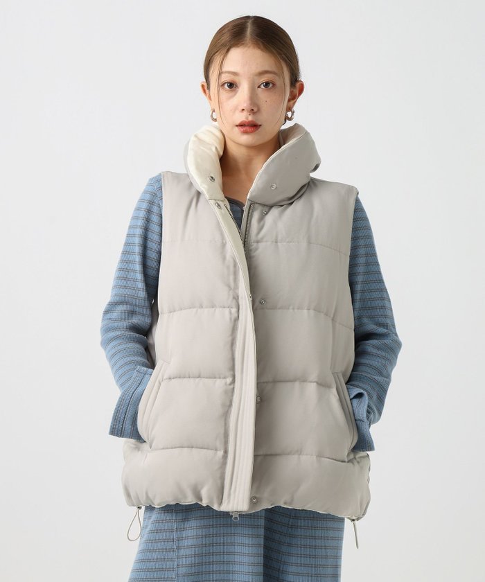 【ベイフロー/BAYFLOW】のリバーシブルパファーベスト インテリア・キッズ・メンズ・レディースファッション・服の通販 founy(ファニー) https://founy.com/ ファッション Fashion レディースファッション Fashion for Women アウター Coat / Outerwear Collection トップス・カットソー Cut & Sew Tops ベスト&ジレ / 重ね着スタイル Vests & Gilets おすすめ Recommended / Our Picks スウェット / スエット Sweatshirt, Sweatwear スタンド Stand Collar, Upright Stand タフタ Taffeta, Structured Fabric タートル Turtleneck, Turtle Collar ツイル Twist, Twisted Detail フィット Fit, Slim Fit ベスト Vest, Waistcoat リバーシブル Reversible, Two-Sided |ID: prp329100004723669 ipo3291000000034518217