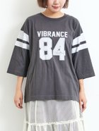 【サマンサモスモス/Samansa Mos2】の接触冷感 ナンバリングプリントTシャツ チャコールグレー|ID: prp329100004723677 ipo3291000000034238525