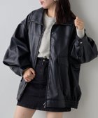 【チャオパニックティピー/CIAOPANIC TYPY】の≪袖取り外し可能≫フェイクレザー2WAYスタンドブルゾン 人気、トレンドファッション・服の通販 founy(ファニー) ファッション Fashion レディースファッション Fashion for Women アウター Coat / Outerwear Collection ブルゾンジャケット・スポーティアウター Blouson Jackets インナー Innerwear サロペット Overalls, Salopette ジャケット Jacket, Outerwear スウェット / スエット Sweatshirt, Sweatwear スタンド Stand Collar, Upright Stand スラックス Slacks, Dress Pants トレンド Trend, Trending Now フェイクレザー Faux Leather, PU Leather ブルゾン Blouson, Bomber Jacket ベスト Vest, Waistcoat 羽織 Haori, Light Jacket A/W・秋冬 Autumn/Winter おすすめ Recommended / Our Picks thumbnail ブラック|ID: prp329100004723689 ipo3291000000034285740