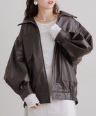 【チャオパニックティピー/CIAOPANIC TYPY】の≪袖取り外し可能≫フェイクレザー2WAYスタンドブルゾン 人気、トレンドファッション・服の通販 founy(ファニー) ファッション Fashion レディースファッション Fashion for Women アウター Coat / Outerwear Collection ブルゾンジャケット・スポーティアウター Blouson Jackets インナー Innerwear サロペット Overalls, Salopette ジャケット Jacket, Outerwear スウェット / スエット Sweatshirt, Sweatwear スタンド Stand Collar, Upright Stand スラックス Slacks, Dress Pants トレンド Trend, Trending Now フェイクレザー Faux Leather, PU Leather ブルゾン Blouson, Bomber Jacket ベスト Vest, Waistcoat 羽織 Haori, Light Jacket A/W・秋冬 Autumn/Winter おすすめ Recommended / Our Picks thumbnail ブラウン|ID: prp329100004723689 ipo3291000000034285744