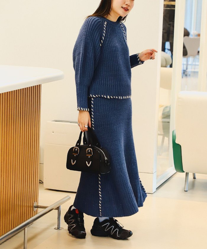 【ビームス ウイメン/BEAMS】の配色 ハンドステッチ セットアップ(手洗い可能・セットアイテム) インテリア・キッズ・メンズ・レディースファッション・服の通販 founy(ファニー) https://founy.com/ ファッション Fashion レディースファッション Fashion for Women セットアップ Matching Sets おすすめ Recommended / Our Picks スウェット / スエット Sweatshirt, Sweatwear ストレート Straight, Straight Cut セットアップ Set-Up, Coordinated Outfit ハンド Hand, Handmade バランス Balance, Style Balance マーメイド Mermaid, Fishtail Silhouette |ID: prp329100004723784 ipo3291000000034138691
