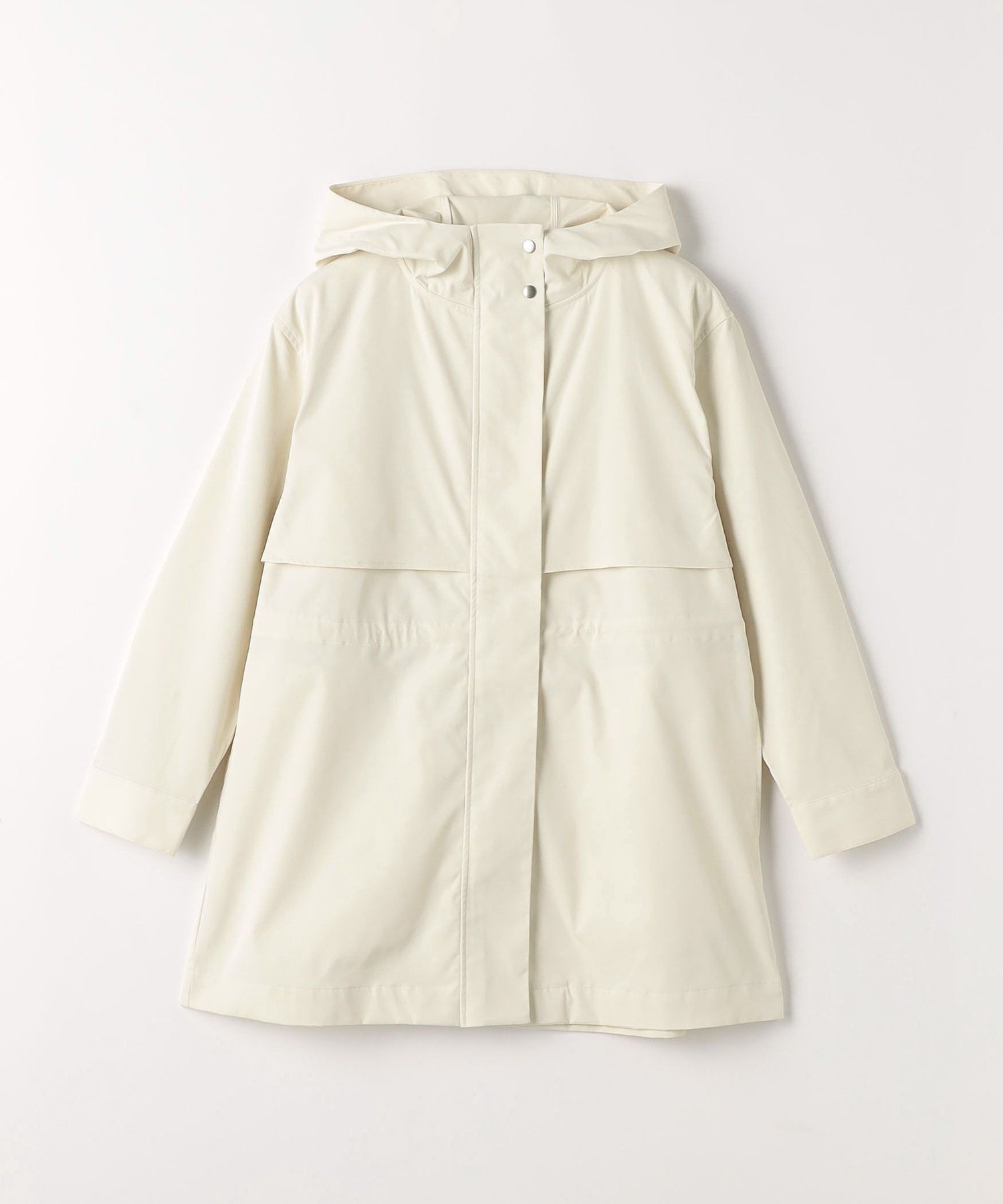 【ユナイテッドアローズ/UNITED ARROWS】のツイル ドロスト フードコート -はっ水- A DAY IN THE LIFE インテリア・キッズ・メンズ・レディースファッション・服の通販 founy(ファニー) 　ファッション　Fashion　レディースファッション　Fashion for Women　アウター　Coat / Outerwear Collection　コート・ロングコート・ピーコート　Long Coats, Peacoats & More　スポーツ　Sports, Activewear　ツイル　Twist, Twisted Detail　デニム　Denim, Jeans Material　ドット　Polka Dot, Dot Pattern　ドローコード　Drawcord, Drawstring Cord　定番　Standard, Basic Item　フェミニン　Feminine, Girly　フロント　Front, Front Design　ミックス　Mix, Mixed Style　ミドル　Middle Length, Mid Height　アウトレット　Outlet / Clearance　OFF WHITE|ID: prp329100004723785 ipo3291000000034508020