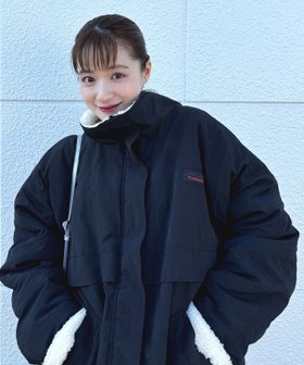 【レトロガール/RETRO GIRL】の【リバイバル】ボアリバーナイロンBZ 人気、トレンドファッション・服の通販 founy(ファニー) ファッション Fashion レディースファッション Fashion for Women アウトドア Outdoor Clothing トレンド Trend, Trending Now ブルゾン Blouson, Bomber Jacket ベーシック Basic, Essential リバーシブル Reversible, Two-Sided ワンポイント One Point, Statement Accent 春 Spring 秋 Autumn 防寒 Cold Protection, Winter-Ready |ID:prp329100004723814