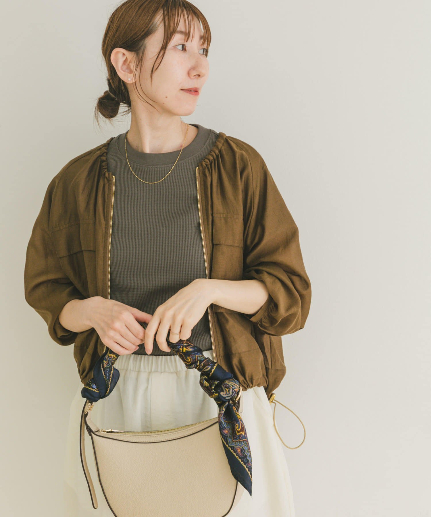 【アイテムズアーバンリサーチ/ITEMS URBAN RESEARCH】のシアーZIPブルゾン インテリア・キッズ・メンズ・レディースファッション・服の通販 founy(ファニー) 　ファッション　Fashion　レディースファッション　Fashion for Women　アウター　Coat / Outerwear Collection　ブルゾンジャケット・スポーティアウター　Blouson Jackets　2025年　2025　2025-2026秋冬・A/W　Autumn/Winter 2025–26 AW25–26　冬　Winter / This Winter　シアー　Sheer, See-Through　ジップ　Zip, Zipper　ドローコード　Drawcord, Drawstring Cord　バランス　Balance, Style Balance　ブルゾン　Blouson, Bomber Jacket　ボトム　Bottoms, Lower Wear　夏　Summer　秋　Autumn　A/W・秋冬　Autumn/Winter　BRN|ID: prp329100004723870 ipo3291000000034265473