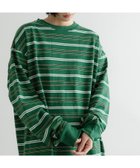 【ローリーズファーム/LOWRYS FARM】の【LFM】CREW NECK ボーダーT/LS【UNISEX】 人気、トレンドファッション・服の通販 founy(ファニー) ファッション Fashion レディースファッション Fashion for Women ユニセックス Unisex, Genderless なめらか Smooth, Silky Texture スリーブ Sleeve, Long Sleeve / Short Sleeve ボーダー Border, Stripe ルーズ Loose, Oversized ロング Long, Long-Length thumbnail グリーン75|ID: prp329100004723880 ipo3291000000035077605