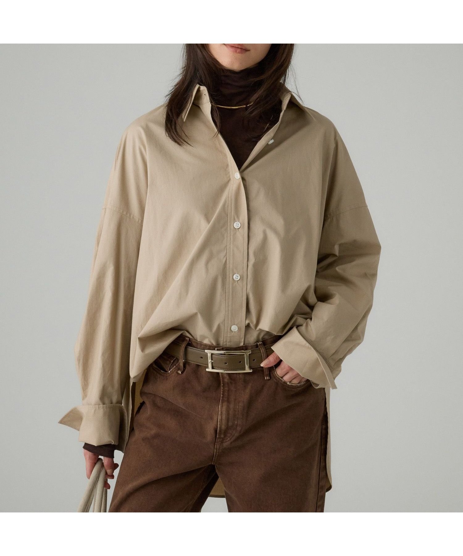 【バビロン/BABYLONE / KIDS】のニュアンスオーバーシャツ インテリア・キッズ・メンズ・レディースファッション・服の通販 founy(ファニー) 　ファッション　Fashion　キッズファッション　Fashion for Kids　おすすめ　Recommended / Our Picks　シンプル　Simple, Minimal　ベーシック　Basic, Essential　再入荷　Restock / Back in Stock　ベージュ55|ID: prp329100004723881 ipo3291000000034139080