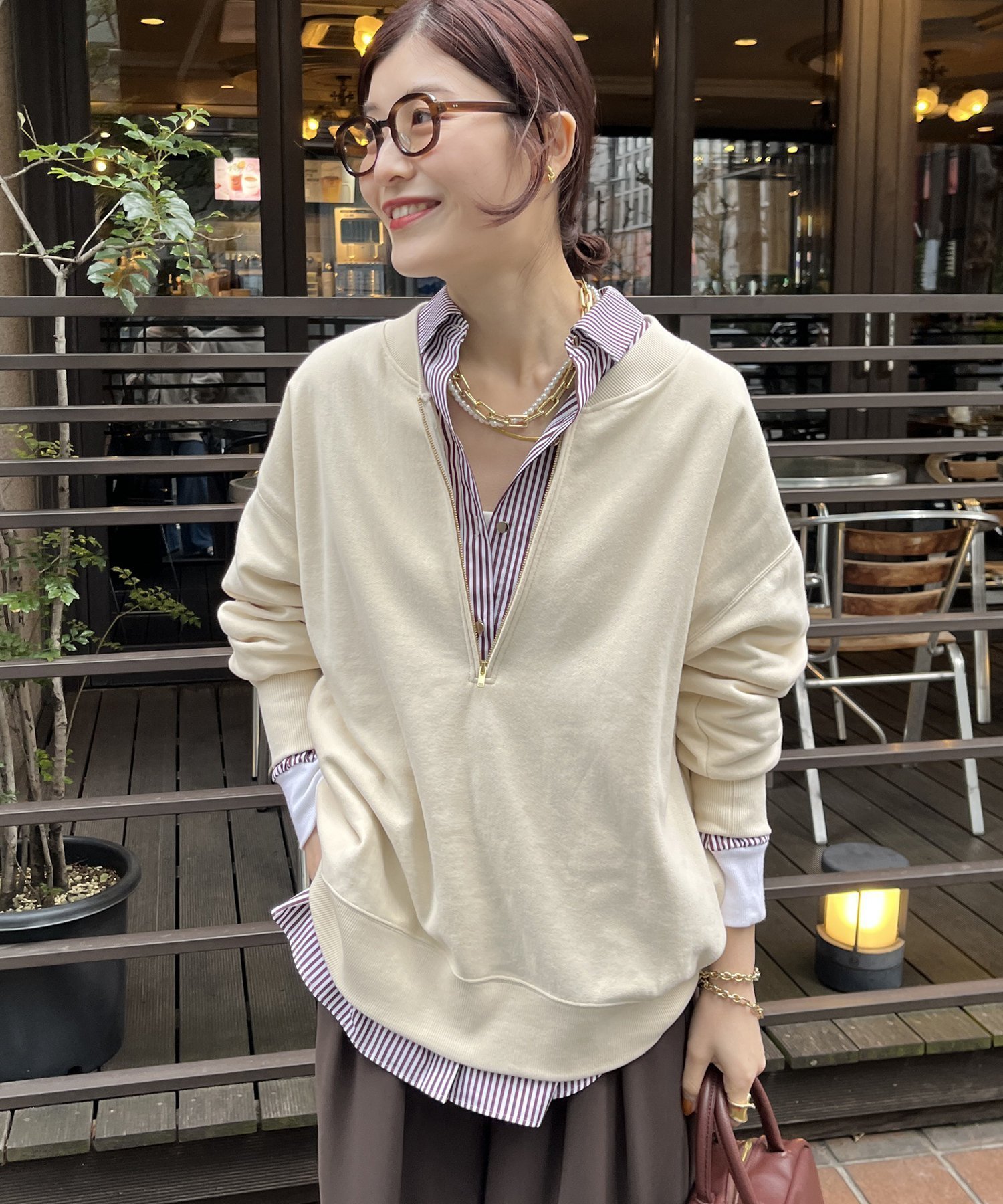 【ドゥドゥ/DouDou】の【新色追加】【インフルエンサー OKOCHI企画】ハーフジップスウェット インテリア・キッズ・メンズ・レディースファッション・服の通販 founy(ファニー) ファッション Fashion レディースファッション Fashion for Women トップス・カットソー Cut & Sew Tops レディースパーカー・カジュアルフーディー Casual Hoodies & Sweatshirts スウェット・クルーネックトップス Sweatshirts & Crewnecks / Relaxed Fit Sweat Tops インナー Innerwear スウェット / スエット Sweatshirt, Sweatwear スマート Smart, Elegant 雑誌 Magazine, Fashion Magazine ロング Long, Long-Length A/W・秋冬 Autumn/Winter 冬 Winter / This Winter 再入荷 Restock / Back in Stock おすすめ Recommended / Our Picks 2025年 2025 2025-2026秋冬・A/W Autumn/Winter 2025–26 AW25–26 アイボリー|ID: prp329100004723882 ipo3291000000034808749