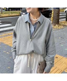 【ドゥドゥ/DouDou】の【新色追加】【インフルエンサー OKOCHI企画】ハーフジップスウェット 人気、トレンドファッション・服の通販 founy(ファニー) ファッション Fashion レディースファッション Fashion for Women トップス・カットソー Cut & Sew Tops レディースパーカー・カジュアルフーディー Casual Hoodies & Sweatshirts スウェット・クルーネックトップス Sweatshirts & Crewnecks / Relaxed Fit Sweat Tops インナー Innerwear スウェット / スエット Sweatshirt, Sweatwear スマート Smart, Elegant 雑誌 Magazine, Fashion Magazine ロング Long, Long-Length A/W・秋冬 Autumn/Winter 冬 Winter / This Winter 再入荷 Restock / Back in Stock おすすめ Recommended / Our Picks 2025年 2025 2025-2026秋冬・A/W Autumn/Winter 2025–26 AW25–26 |ID:prp329100004723882