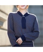 【クチュール ブローチ/Couture Brooch】の【クラシカル・大人レディ】千鳥ジャカードパール調タイニットトップス 人気、トレンドファッション・服の通販 founy(ファニー) ファッション Fashion レディースファッション Fashion for Women トップス・カットソー Cut & Sew Tops ニット Knit Tops & Sweaters 2025年 2025 2025-2026秋冬・A/W Autumn/Winter 2025–26 AW25–26 おすすめ Recommended / Our Picks クラシカル Classical, Vintage-Inspired ジャカード／ジャガード Jacquard, Woven Pattern スマート Smart, Elegant セットアップ Set-Up, Coordinated Outfit パール Pearl, Pearl Accent モチーフ Motif, Design Theme thumbnail ネイビー|ID: prp329100004723932 ipo3291000000034505910