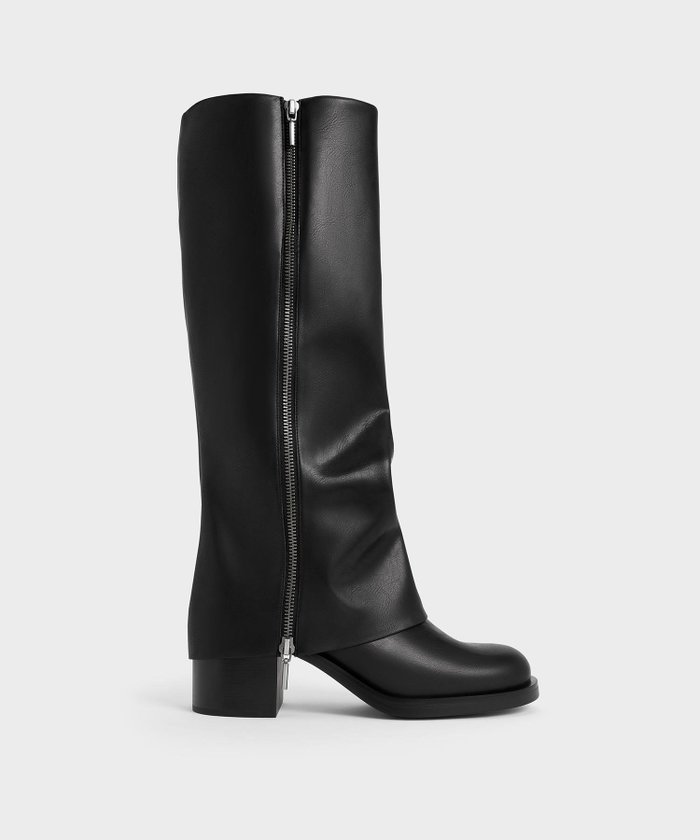 【チャールズ アンド キース/CHARLES & KEITH】のLouise ルーイ サイドジップロングブーツ インテリア・キッズ・メンズ・レディースファッション・服の通販 founy(ファニー) https://founy.com/ ファッション Fashion レディースファッション Fashion for Women ブロック Block, Solid Block Pattern ロング Long, Long-Length |ID: prp329100004723935 ipo3291000000034139306