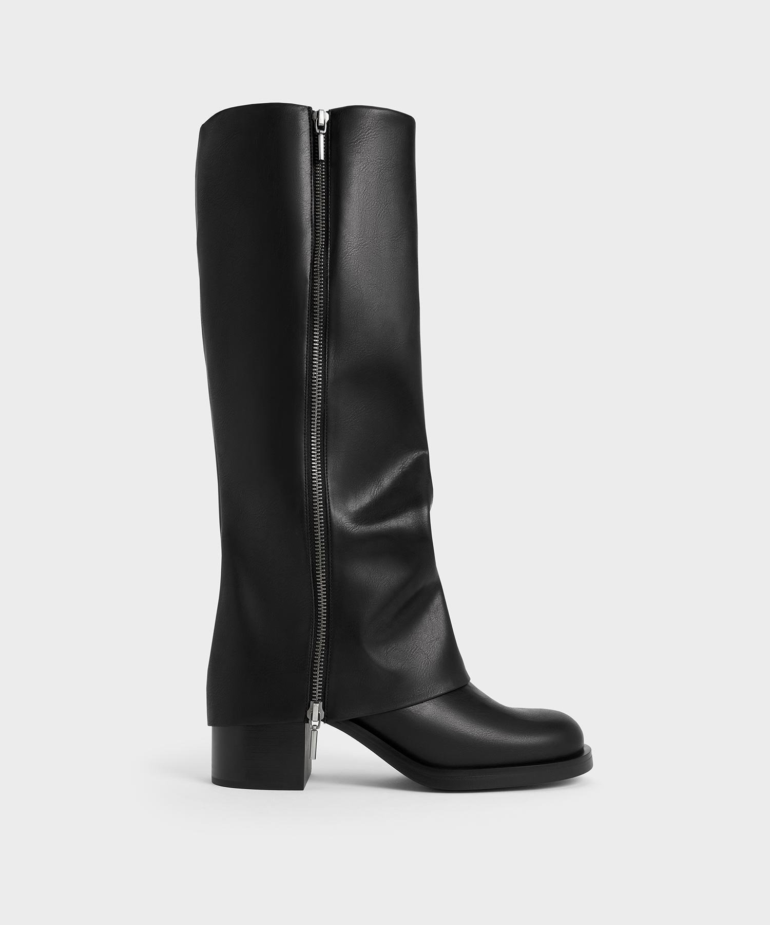 【チャールズ アンド キース/CHARLES & KEITH】のLouise ルーイ サイドジップロングブーツ 人気、トレンドファッション・服の通販 founy(ファニー) 　ファッション　Fashion　レディースファッション　Fashion for Women　ブロック　Block, Solid Block Pattern　ロング　Long, Long-Length　 other-1|ID: prp329100004723935 ipo3291000000034139306