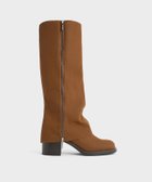 【チャールズ アンド キース/CHARLES & KEITH】のLouise ルーイ サイドジップロングブーツ Brown|ID: prp329100004723935 ipo3291000000034139308