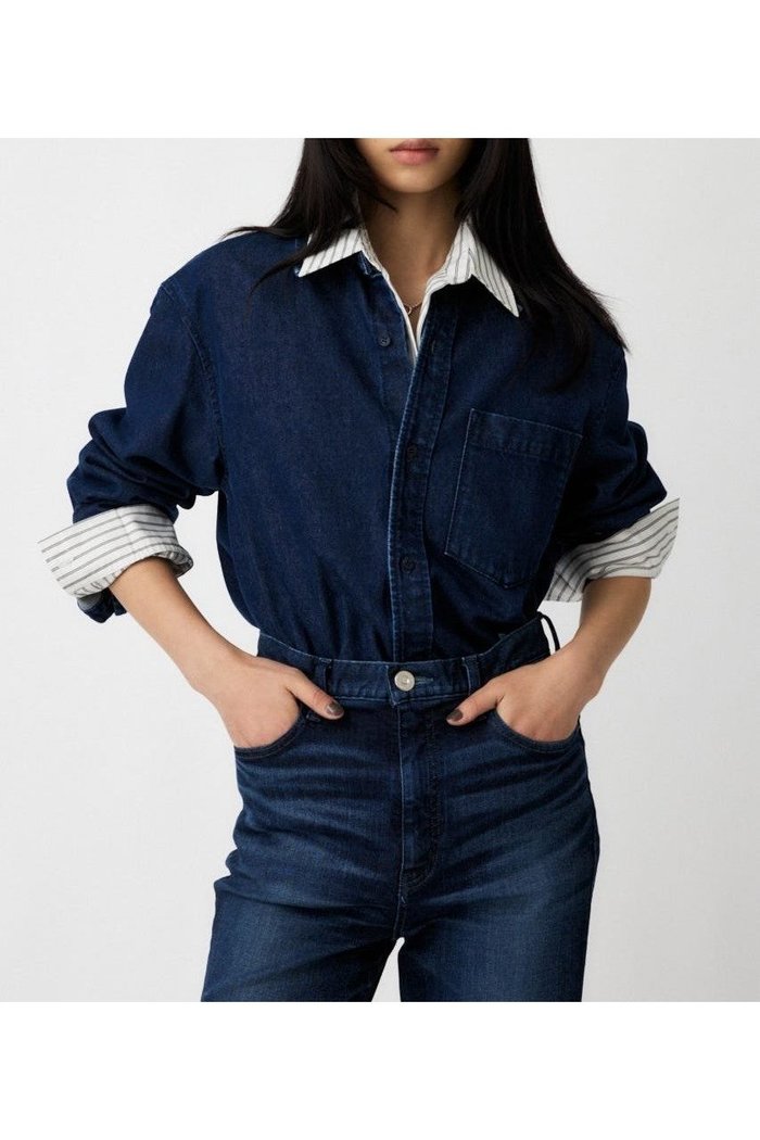 【マウジー/moussy】の【otonaMUSE掲載】DENIM シャツ インテリア・キッズ・メンズ・レディースファッション・服の通販 founy(ファニー) https://founy.com/ 雑誌掲載アイテム Magazine Picks & Fashion Features ファッション雑誌 Fashion Magazines オトナミューズ otona MUSE ファッション Fashion レディースファッション Fashion for Women トップス・カットソー Cut & Sew Tops シャツ・ブラウス・オフィスカジュアル Elegant Blouses & Button-Ups おすすめ Recommended / Our Picks インナー Innerwear ストライプ Stripe, Striped Pattern デニム Denim, Jeans Material ベーシック Basic, Essential リラックス Relax, Relaxed Fit ロールアップ Roll-Up, Cuffed Hem 人気 Popular, Best Seller 再入荷 Restock / Back in Stock 定番 Standard, Basic Item 雑誌 Magazine, Fashion Magazine |ID: prp329100004723986 ipo3291000000034449353