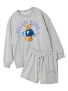 【ジェラート ピケ/gelato pique】の【ONLINE限定】スポーティーベア裏毛プルオーバー 裏毛ショートパンツセット GRY[006]|ID: prp329100004723992 ipo3291000000034489903