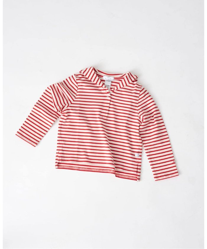 【イエナアンファン/IENA ENFANT / KIDS】のセーラーカットソー kids(100cm-150cm) インテリア・キッズ・メンズ・レディースファッション・服の通販 founy(ファニー) https://founy.com/ ファッション Fashion キッズファッション Fashion for Kids トップス・カットソー Cut & Sew Tops インナー Innerwear カットソー Cut and Sewn Top スリット Slit, Slit Detail 長袖 Long Sleeve, Full Sleeve バランス Balance, Style Balance ヘムライン Hemline, Bottom Cut ボトム Bottoms, Lower Wear |ID: prp329100004724009 ipo3291000000034139597