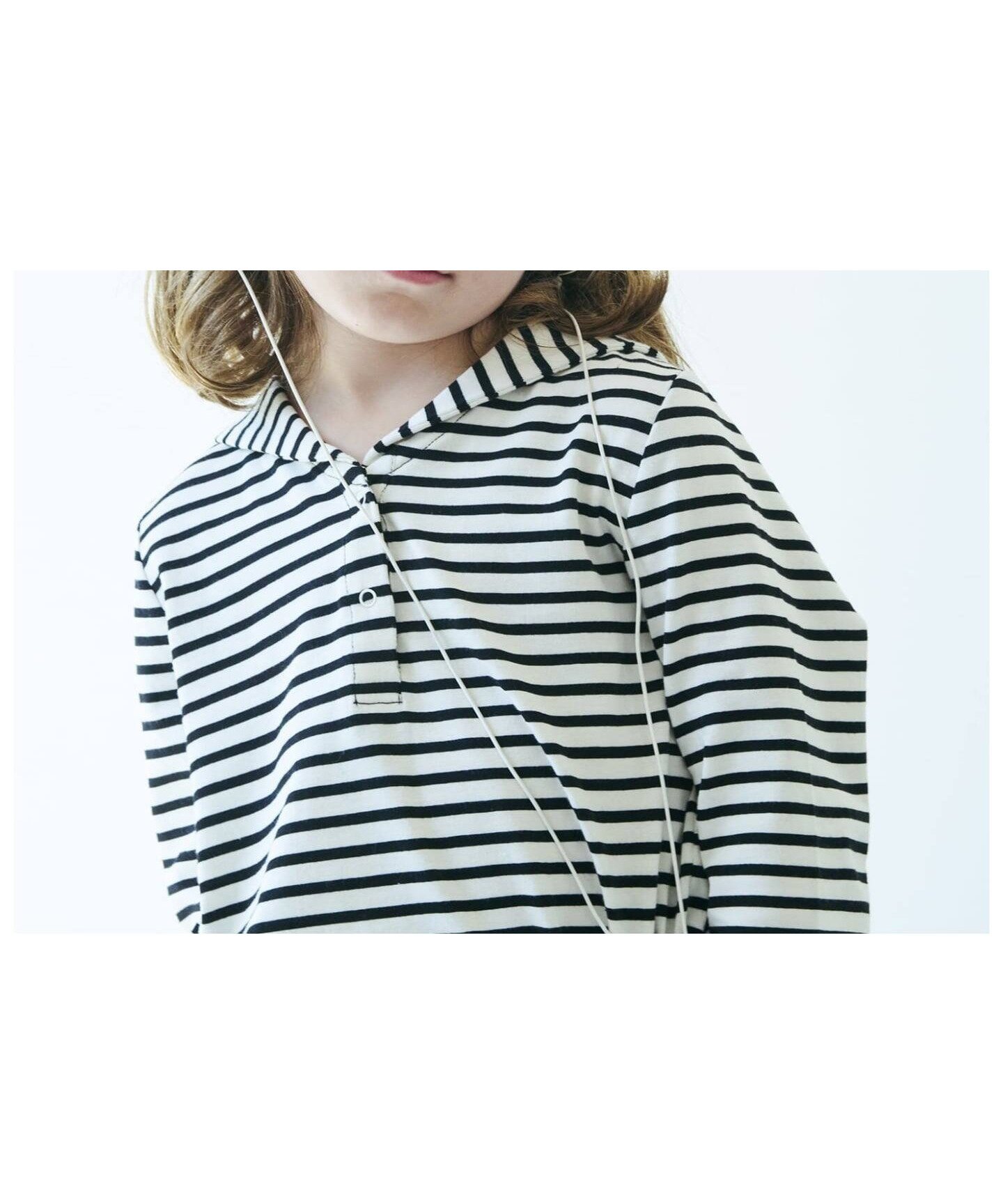 【イエナアンファン/IENA ENFANT / KIDS】のセーラーカットソー kids(100cm-150cm) インテリア・キッズ・メンズ・レディースファッション・服の通販 founy(ファニー) 　ファッション　Fashion　キッズファッション　Fashion for Kids　トップス・カットソー　Cut & Sew Tops　インナー　Innerwear　カットソー　Cut and Sewn Top　スリット　Slit, Slit Detail　長袖　Long Sleeve, Full Sleeve　バランス　Balance, Style Balance　ヘムライン　Hemline, Bottom Cut　ボトム　Bottoms, Lower Wear　ブラック|ID: prp329100004724009 ipo3291000000034139601