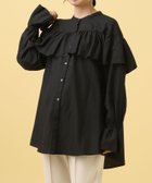 【レプシィム ローリーズファーム/LEPSIM LOWRYS FARM】の【産前・産後対応】マタニティ/無地柄フリルブラウス ブラック09|ID: prp329100004724011 ipo3291000000034196564